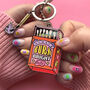 Burn Bright Matchbox Keyring Purse Charm, thumbnail 4 of 4