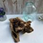 Molten Glass Driftwood Melted Glass Vase On Wood Base, thumbnail 5 of 9