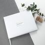 Personalised Luxury White Leather Wedding Guest Book, thumbnail 8 of 12