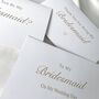 Gold Foil Personalised Bridesmaid And Maid Of Honour Cards, thumbnail 1 of 4