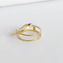 Faceted 18ct Gold Vermeil Plated Stacking Ring, thumbnail 6 of 7
