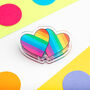 Rainbow Hearts Paper Clip, thumbnail 1 of 4