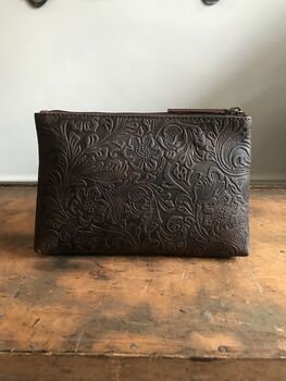 Collard Manson Floral Leather Pouch, 5 of 6