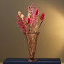 Vintage Mid Century Art Deco Rose Pink Glass Vase, thumbnail 1 of 4