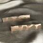 Leather Barrette Hair Clips 'Nibble', thumbnail 5 of 11