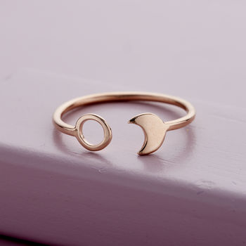Sun And Moon Open Ring, 2 of 8