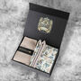 Mens Luxury Stone Floral Tie Gift Box Set, thumbnail 1 of 4