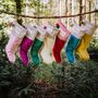 Personalised Velvet Christmas Stocking, thumbnail 2 of 12
