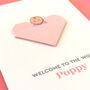 New Baby Girl Origami Heart Card, thumbnail 7 of 12