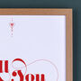 All You Need Is Love Personalised Print, thumbnail 7 of 11