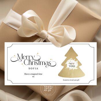 Christmas Scratch Reveal Ticket, Surprise Scratch Off Card, 4 of 7