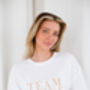 Personalised Embroidered 'Team Bride' T Shirt, thumbnail 3 of 8