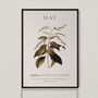 Birth Flower Wall Print 'Lily Of The Valley' For May, thumbnail 2 of 9
