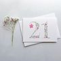 21st Floral Birthday Card, thumbnail 1 of 2