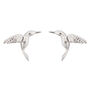 Sterling Silver Hummingbird Stud Earrings, thumbnail 2 of 7
