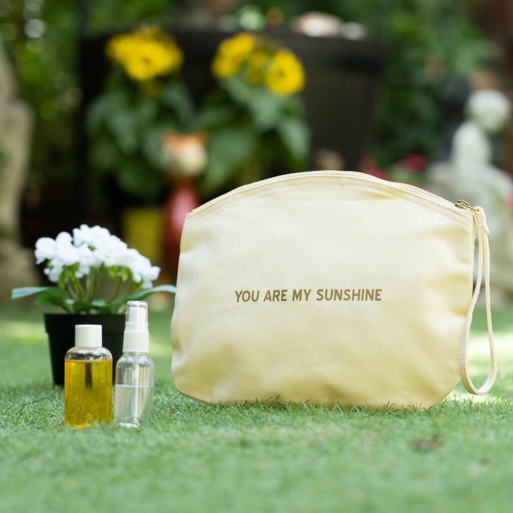 'You Are My Sunshine' Organic Spring Wristlet, 1 of 3
