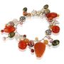 Carnelian And Sterling Silver Charm Bracelet, thumbnail 3 of 9