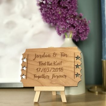 Personalised Wedding Keepsake Card, 2 of 5