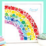 Personalised Rainbow Button Print, thumbnail 3 of 4