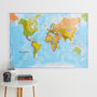 World Map Print, thumbnail 1 of 8