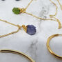 18k Gold Vermeil Plated Natural Birthstone Necklace, thumbnail 12 of 12