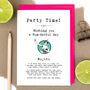 Mojito Cocktail Recipe Greeting Card, thumbnail 1 of 3