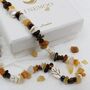 Autumn Elegance Gemstone And Pearl Necklace, thumbnail 1 of 5
