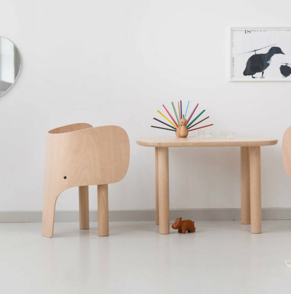 Elephant Chair And Table, 1 of 4