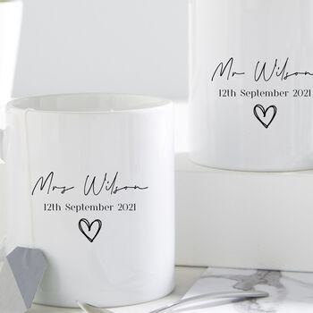 Personalised Mr And Mrs Mug Set, 2 of 2