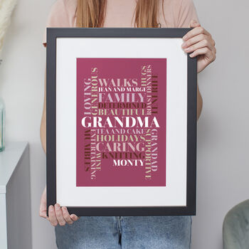 Personalised Custom Made Word Art Print 'Use Any Words', 3 of 8