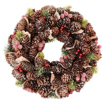 Natural Pine Cone Christmas Wreath, 2 of 7