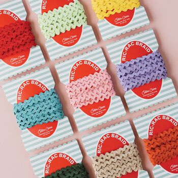 Four X Metres Of Ric Rac Trimming On Colourful Bobbin, 3 of 12