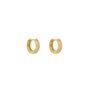 Micro Diamond Huggie Silver Hoop Earring For Men, thumbnail 4 of 7