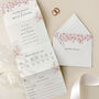 Cherry Blossom Concertina Wedding Invitations, thumbnail 1 of 4