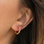 Ripple Wavy Texture Hoops, thumbnail 2 of 5
