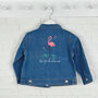 Be Fabulous Flamingo Baby/Kids Denim Jacket, thumbnail 1 of 3