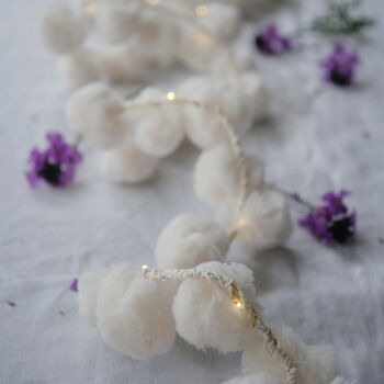 Giant Snowball Pom Pom Fairy Lights, 5 of 5
