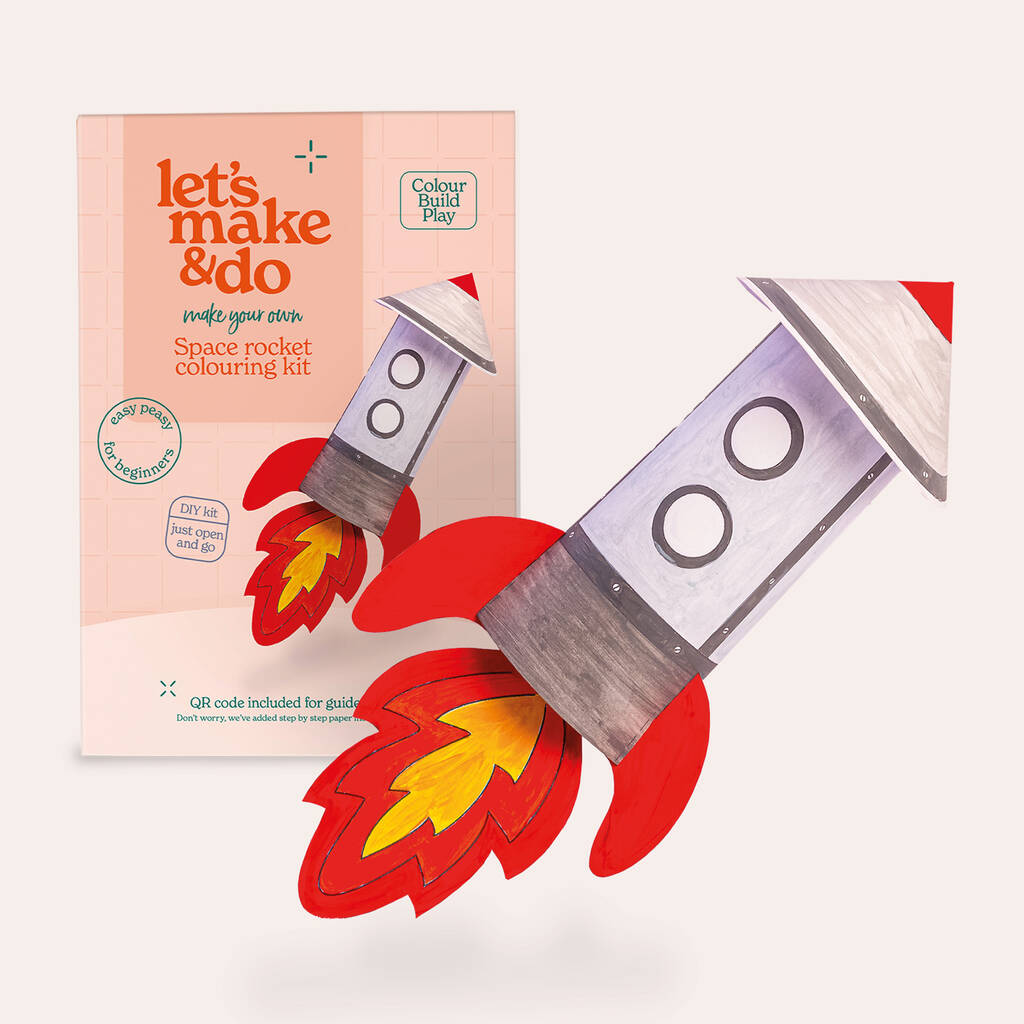 Rocket Colouring And Construction Kit, 1 of 9