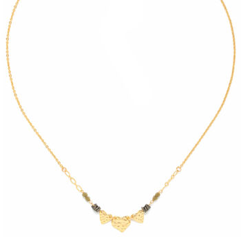 Three Hearts Necklace Gold Plated, 3 of 3