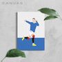 Ryan Kent Rangers Football Canvas, thumbnail 1 of 2