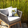 Inky Owl Outdoor Cushion For Garden Furniture, thumbnail 4 of 8