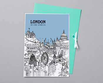 Personalised City Illustration Print, 9 of 12
