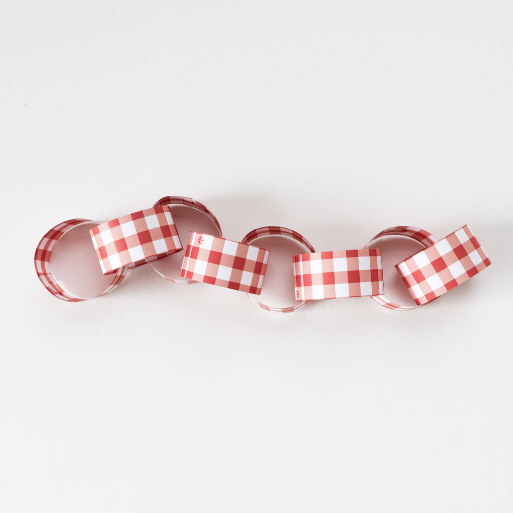 Gingham Paper Chain Craft Kit, 1 of 12