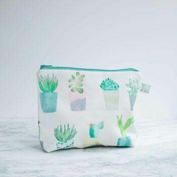 Succulent And Cactus Make Up Wash Bag, 3 of 5