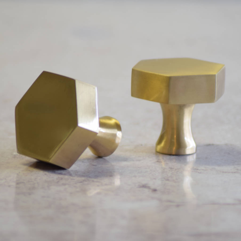modern brass gold cupboard door knobs by pushka home