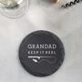Personalised Funny Fishing Pun Slate Coaster, thumbnail 5 of 8