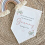 World's Best Grandma Gift, Personalised Wall Hanging Flag For Nanny, thumbnail 3 of 6