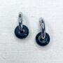 Black Obsidian Hoop Earrings, thumbnail 5 of 10