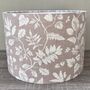 Bellever Blush Pink Botanical Drum Lampshades, thumbnail 5 of 8