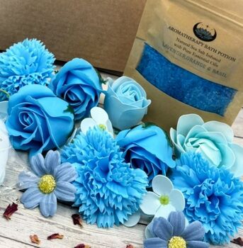The Blooming Blue Luxury Spa Gift Box, 6 of 8